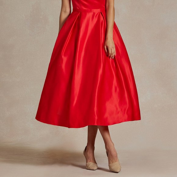 Nox One Shoulder Red Evening Dress - Picture 5 of 9